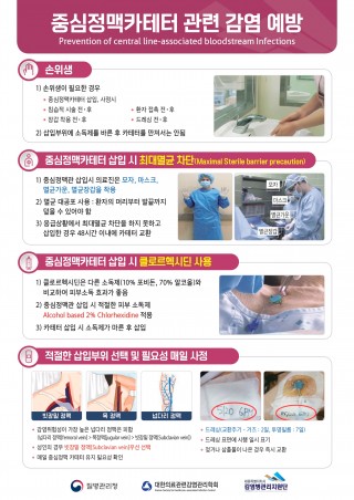 중심정맥카테터 관련 감염관리(포스터)