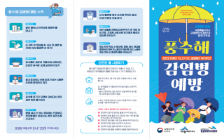 풍수해 감염병 예방(리플릿)