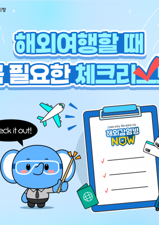 해외여행할 때 꼭 필요한 체크리스트(질병관리청)